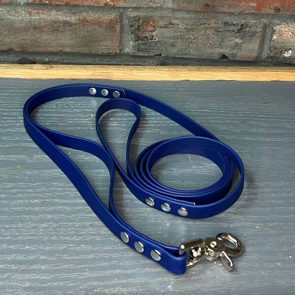 5.5' USA Biothane Standard Dog Leash w/Traffic Handle 5/8" width Trigger Snap - Picture 1 of 3